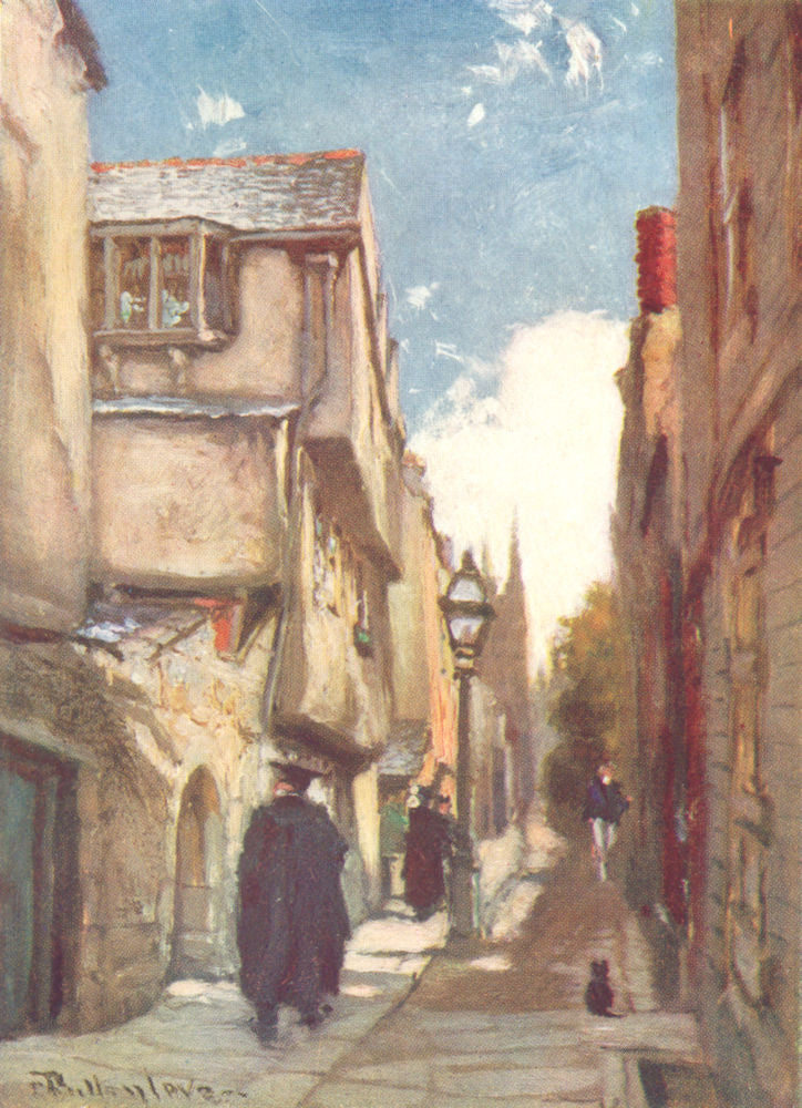 OXFORD. Grove street 1903 old antique vintage print picture